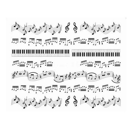 Water Decals Notes de Musique