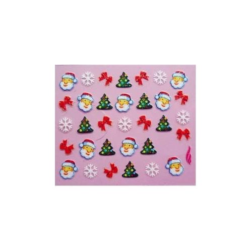 Stickers de Noël et Père Noël - Rouge et Vert