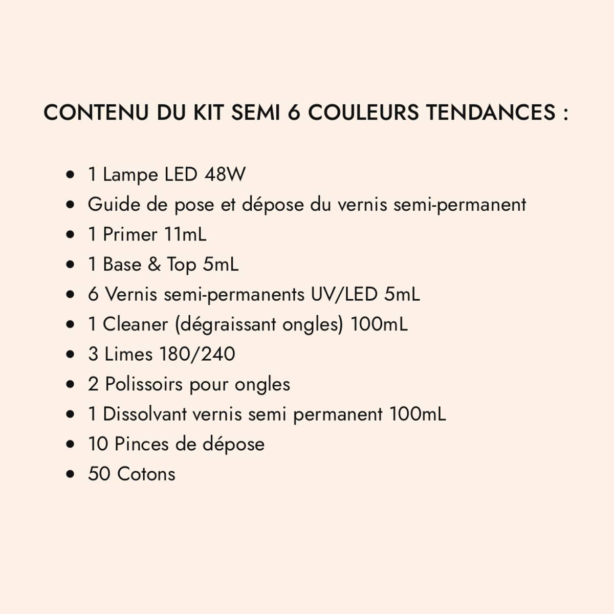 Kit Semi 6 Couleurs Tendances