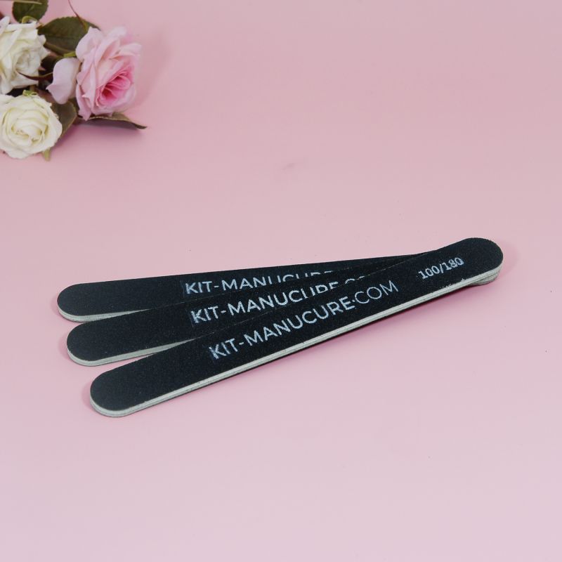 Limes à Ongles Droites 100/180 - Lot de 3