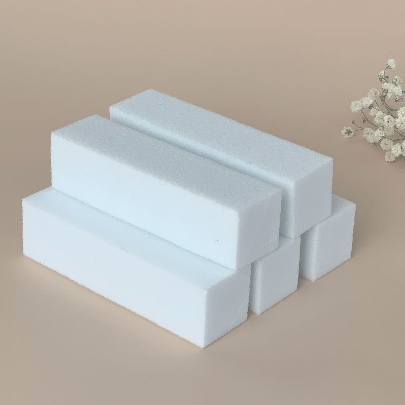 Lot de 5 Blocs Blancs / Polissoirs - Grain 100/100