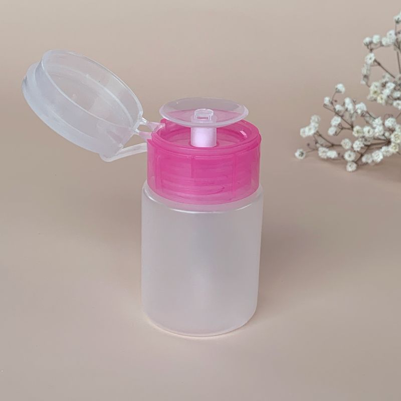 Mini Distributeur à Pompe pour Liquides Manucure - Rose