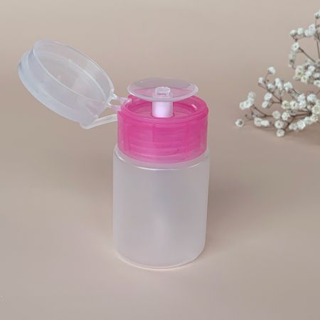 Mini Distributeur à Pompe pour Liquides Manucure - Rose