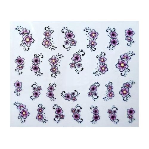 Water Decals Fleurs - Rose et Blanc