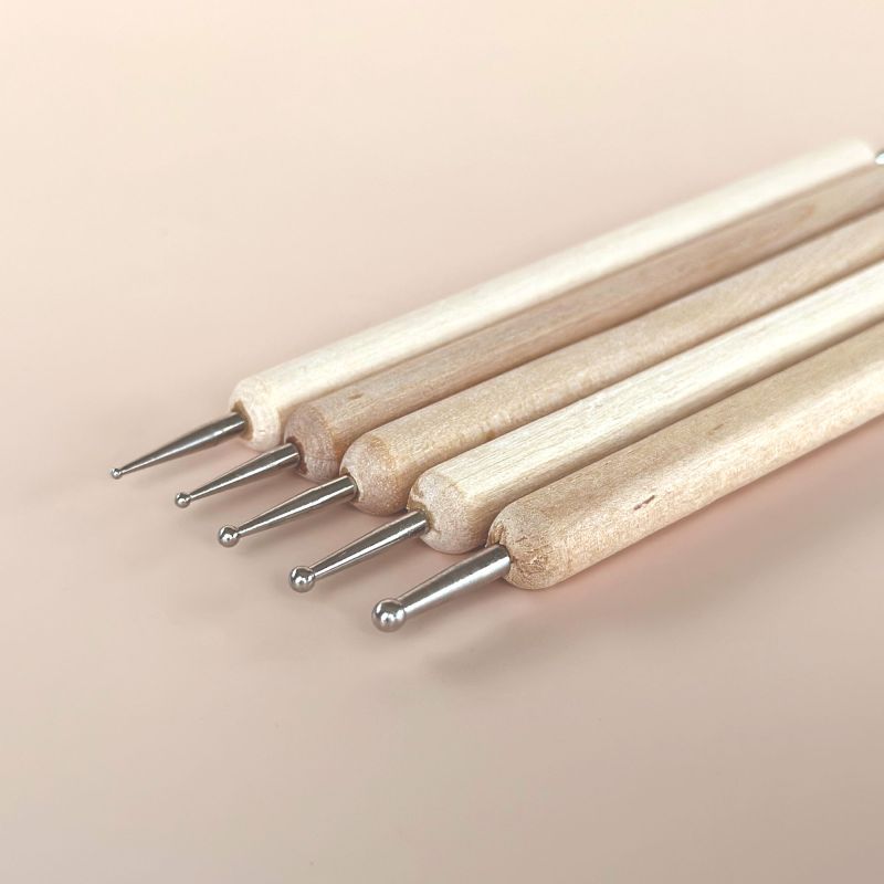 Lot de 5 Dotting Tools en Bois