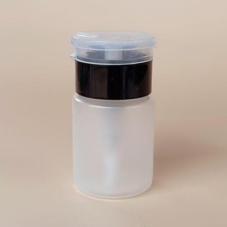 Mini Distributeur à Pompe pour Liquides Manucure - Noir
