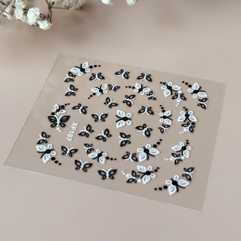 Stickers Papillons - Noir et Blanc