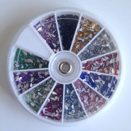 Roue de Strass Colorés - Gouttes