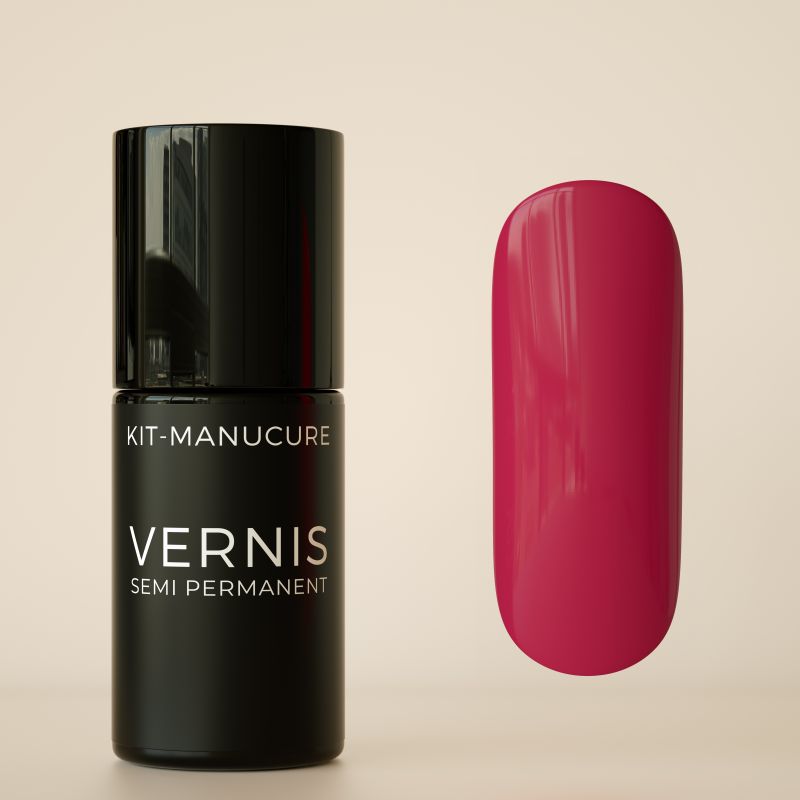 Vernis semi-permanent hema free Rouge Carmin