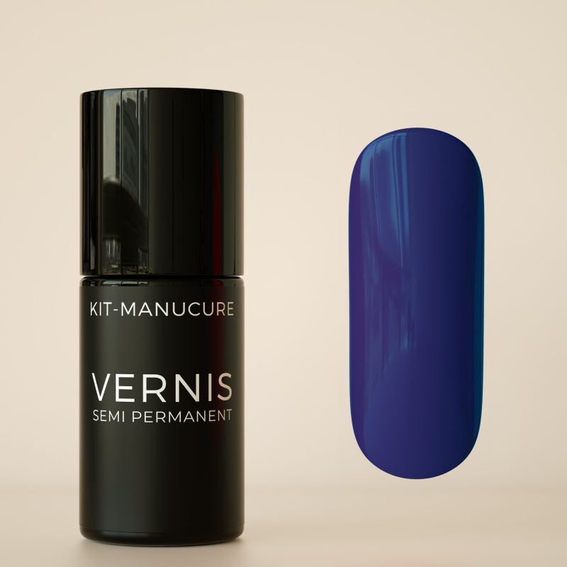 Vernis semi-permanent hema free Bleu nuit