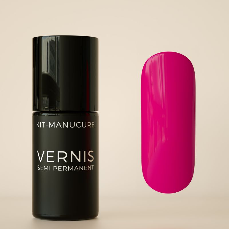 Vernis semi-permanent hema free Framboise