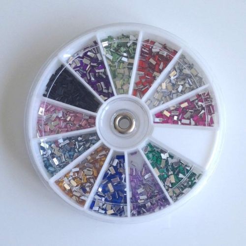 Roue de Strass Colorés - Rectangles