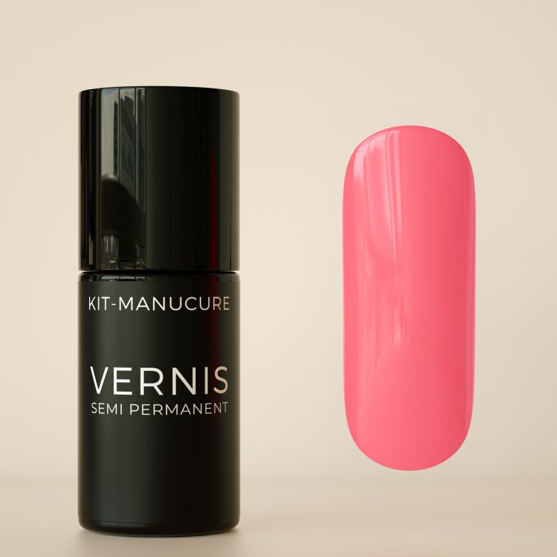 Vernis semi-permanent hema free Rose Flashy