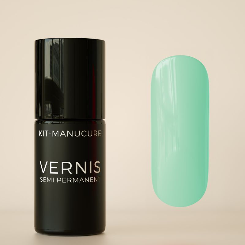 Vernis semi-permanent hema free Vert d'Eau