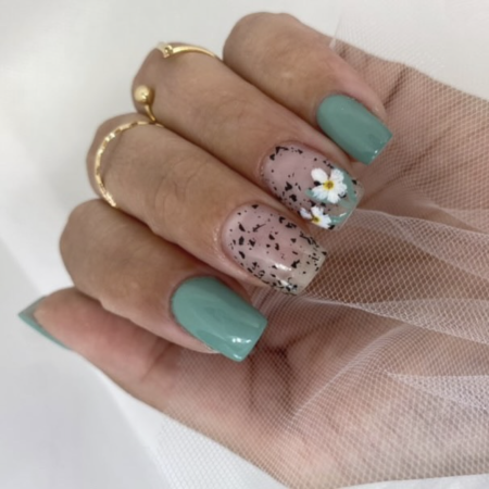 Vernis Semi-Permanent Vert Amande