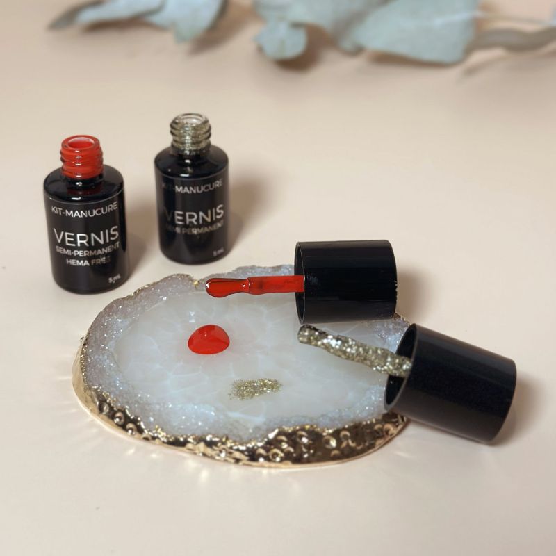 Palette manucure blanche en résine