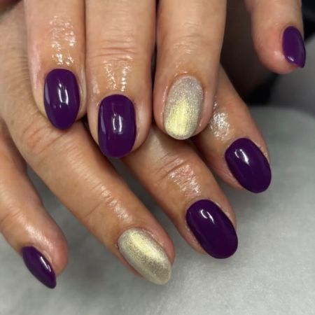 Vernis semi-permanent hema free Aubergine