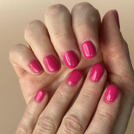 Vernis semi-permanent hema free Framboise