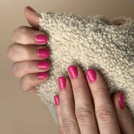 Vernis semi-permanent hema free Framboise