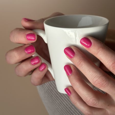 Vernis semi-permanent hema free Framboise