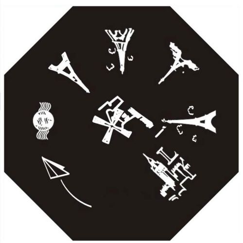 Plaque de Stamping Paris et Tour Eiffel