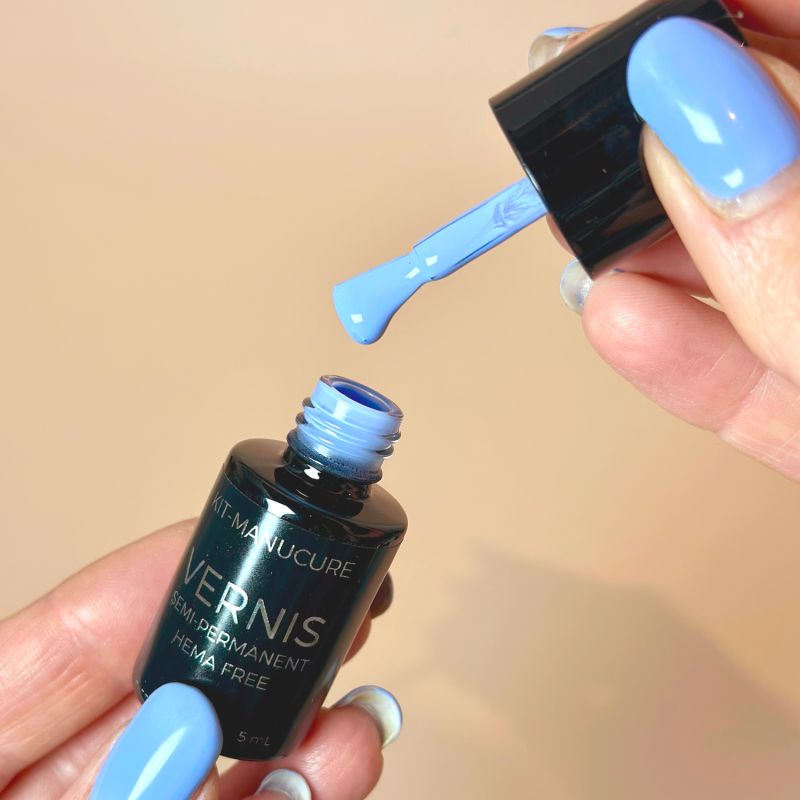 Vernis semi-permanent hema free Bleu Maya