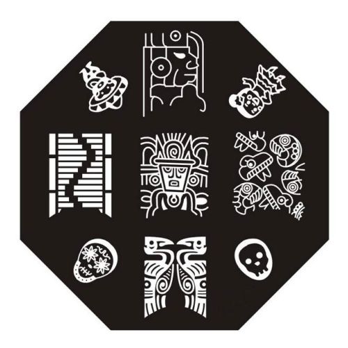 Plaque de Stamping Motifs Mexicains et Culture Aztèque