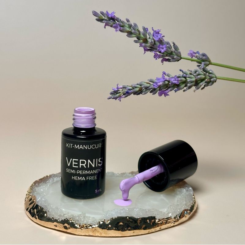 Vernis semi-permanent hema free Lavande