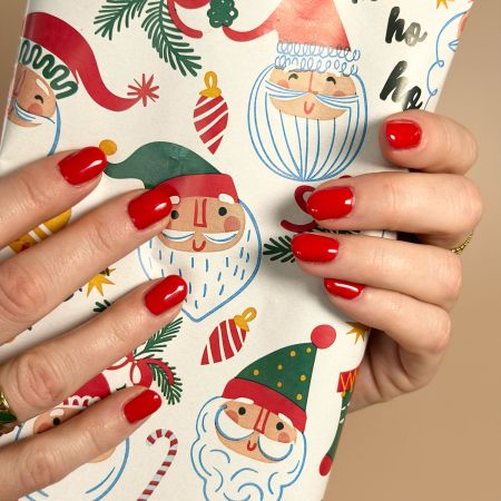 Vernis semi-permanent sans hema Rouge Vif