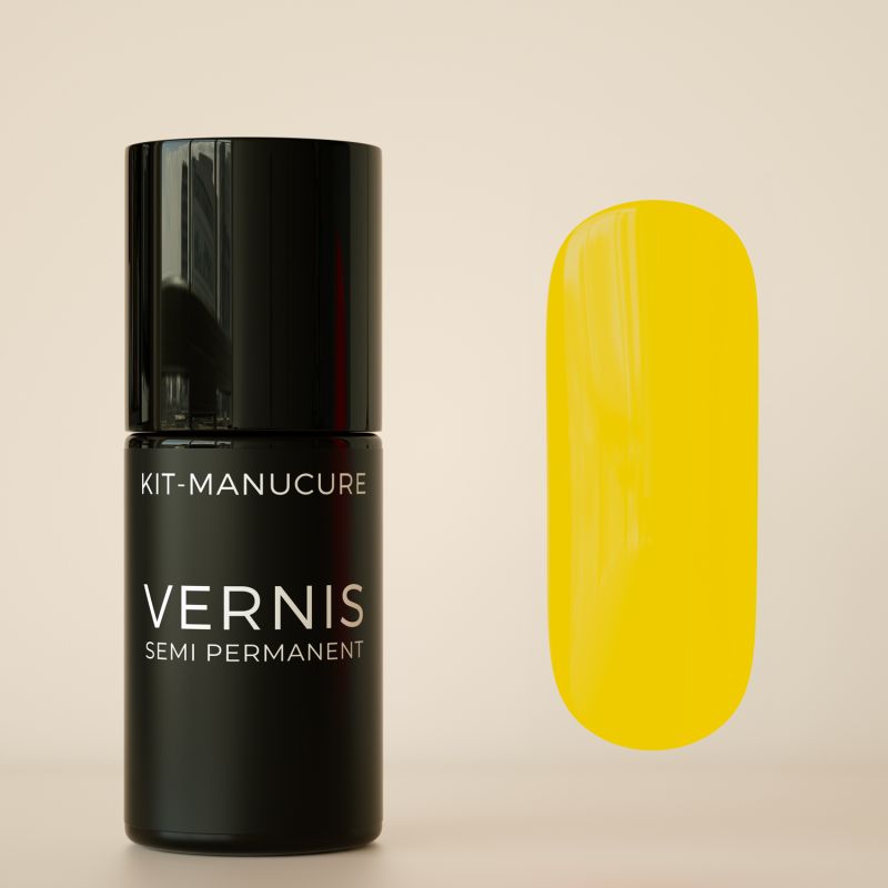 Vernis semi-permanent hema free Jaune Vif