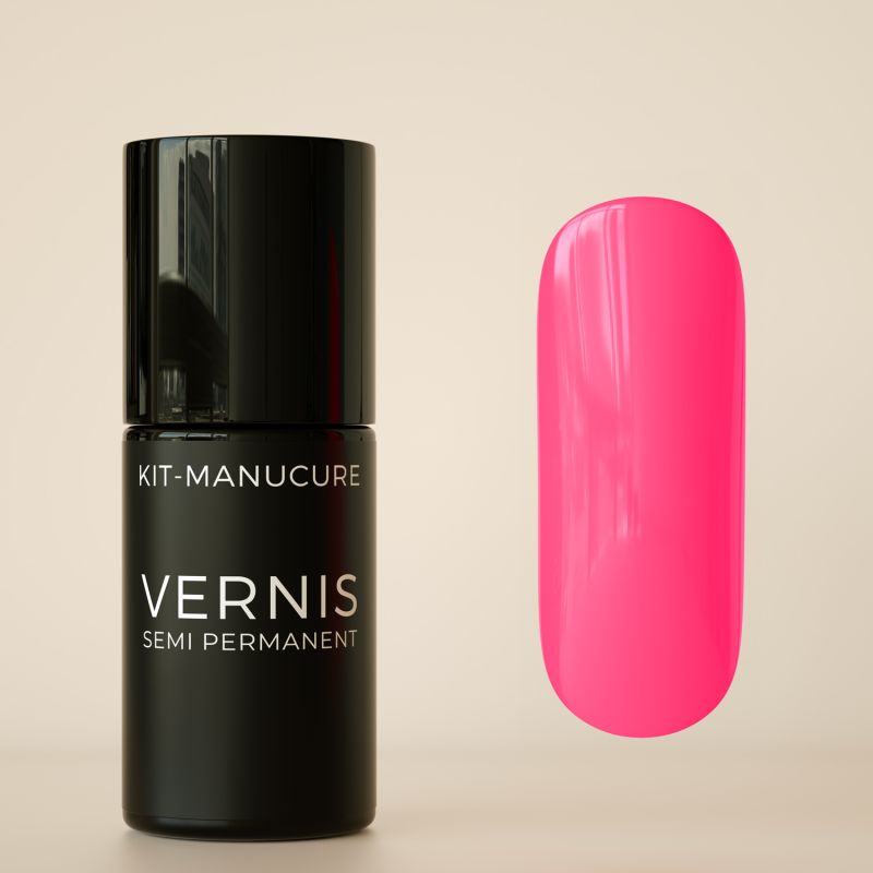 Vernis semi-permanent sans hema Rose Acidulé