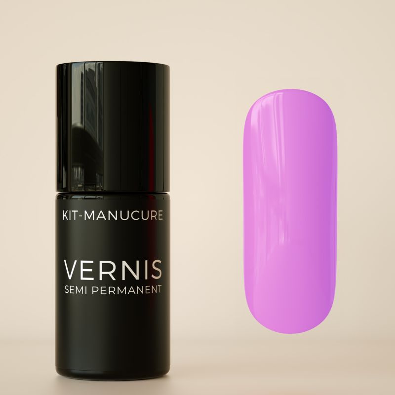 Vernis semi-permanent sans hema Lilas