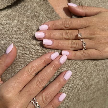 Vernis semi-permanent hema free Rose Parme