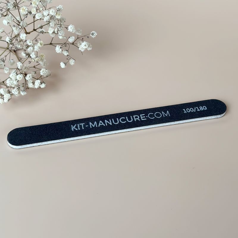 Limes à Ongles Droites 100/180 - Lot de 3