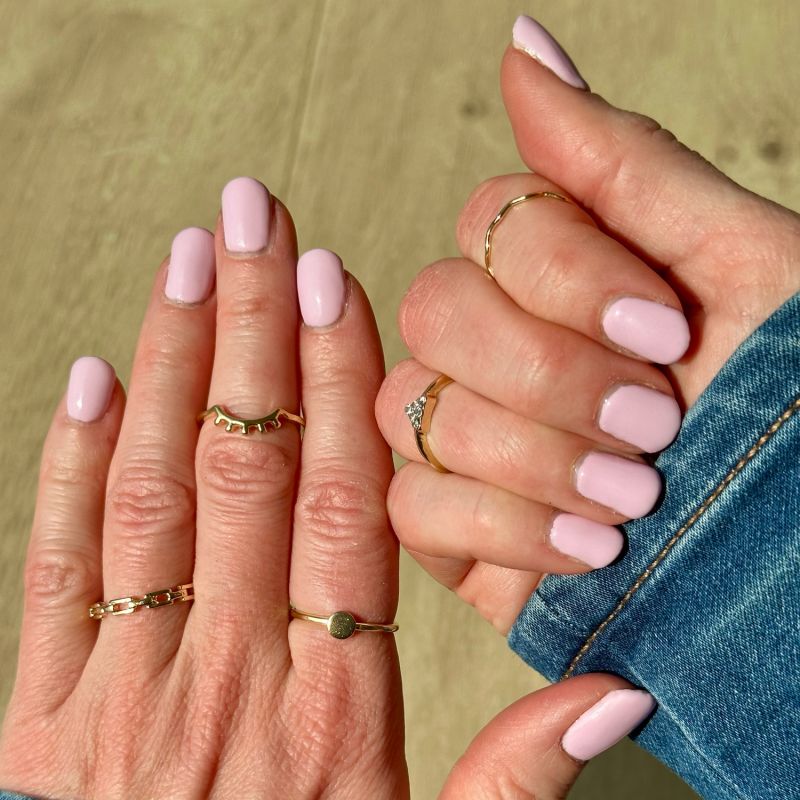 Vernis semi-permanent hema free Rose Pastel