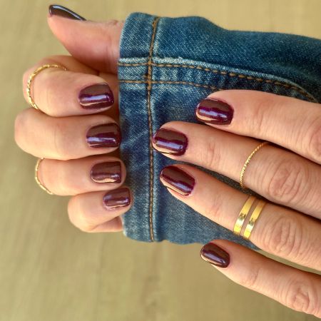 Vernis Semi-Permanent Bordeaux Sombre