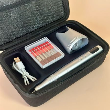 Coffret Ponceuse Ongles Électrique Sans Fil