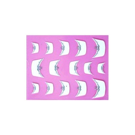 Stickers French Manucure - Blanc et Liseré Argent