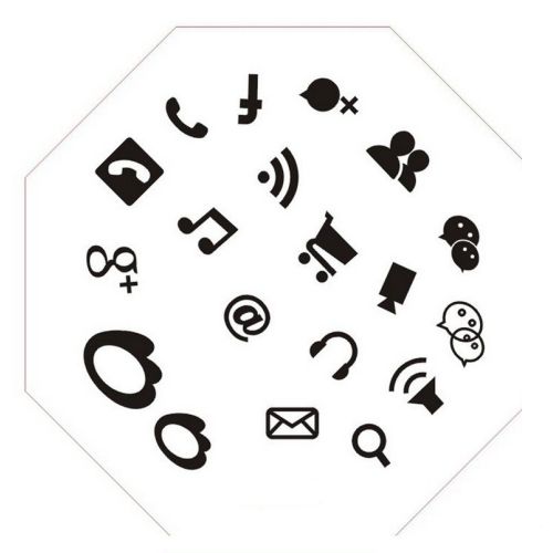 Plaque de Stamping Geek, Facebook et Google