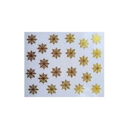 Stickers Toile D'araignée - Doré