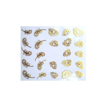 Stickers Plumes - Doré