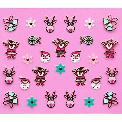 Stickers Père Noël et Renne