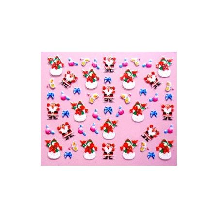 Stickers Père Noël et Bonhomme de Neige