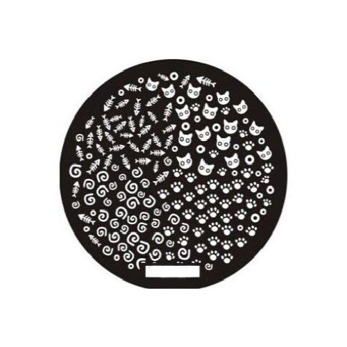 Plaque de Stamping Patte de Chat, Tête de Chat, Arête de...