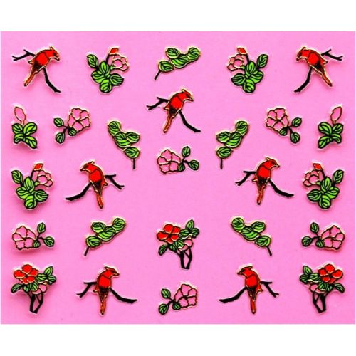 Stickers Oiseaux et Fleurs