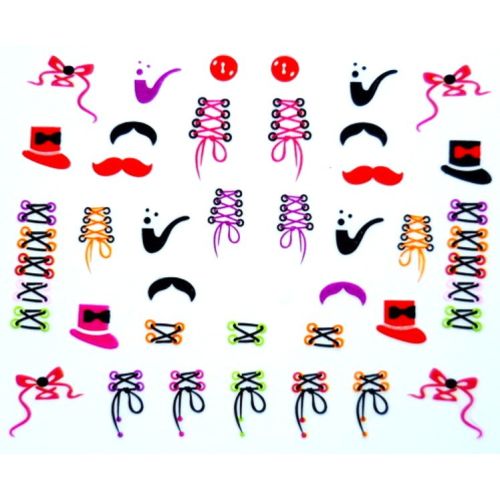 Stickers Corset Coloré et Lacets