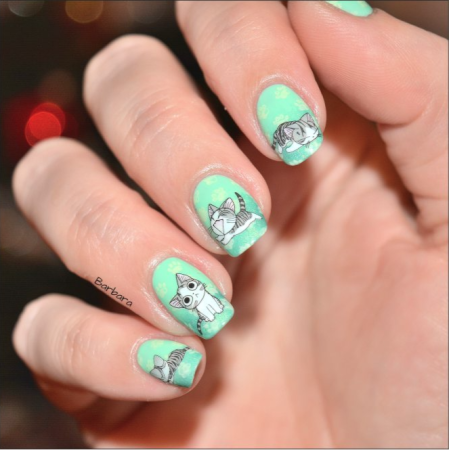 Water Decals Chats - Noir et Blanc