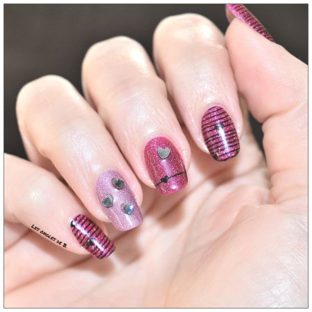 Déco Ongles Nail Art - Cœur Noir