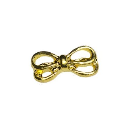 Bijoux pour Ongles - Nœud Doré Ajouré