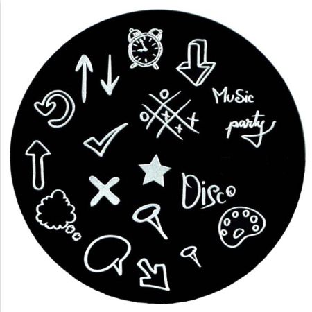 Plaque de Stamping Comics, Bande Dessinée et Flèche